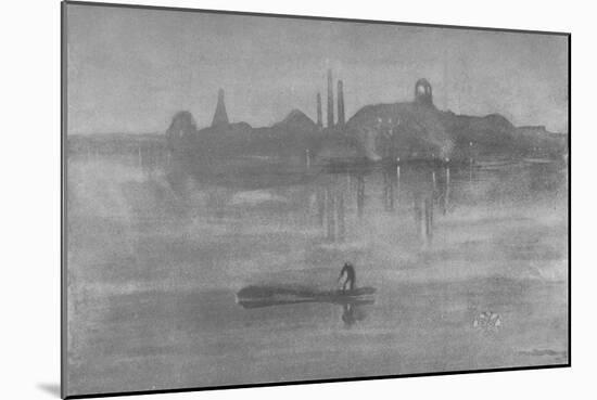 'Nocturne: The Thames at Battersea', 1878, (1904)-James Abbott McNeill Whistler-Mounted Giclee Print