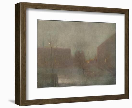 'Nocturne Trafalgar Square Chelsea Snow', 1876 (1903-1904).-James Abbott McNeill Whistler-Framed Giclee Print