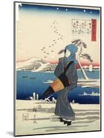 Noda in Mutsu Province, 1843-1847-Utagawa Hiroshige-Mounted Giclee Print