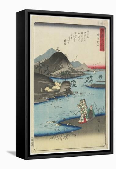 Noda in Mutsu Province, November 1857-Utagawa Hiroshige-Framed Stretched Canvas