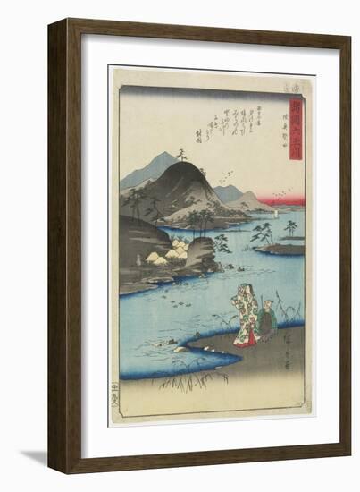 Noda in Mutsu Province, November 1857-Utagawa Hiroshige-Framed Giclee Print