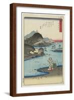 Noda in Mutsu Province, November 1857-Utagawa Hiroshige-Framed Giclee Print