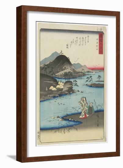 Noda in Mutsu Province, November 1857-Utagawa Hiroshige-Framed Giclee Print