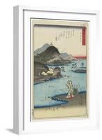 Noda in Mutsu Province, November 1857-Utagawa Hiroshige-Framed Giclee Print