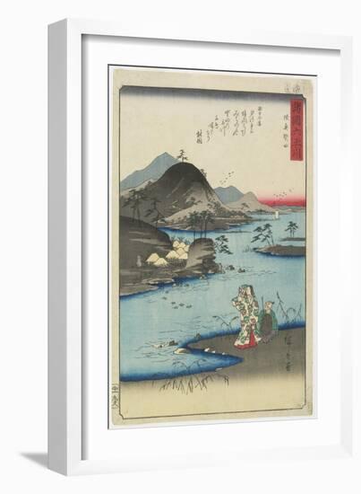 Noda in Mutsu Province, November 1857-Utagawa Hiroshige-Framed Giclee Print