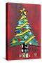Noel Christmas Tree License Plate Art-Design Turnpike-Stretched Canvas