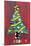 Noel Christmas Tree License Plate Art-Design Turnpike-Mounted Giclee Print