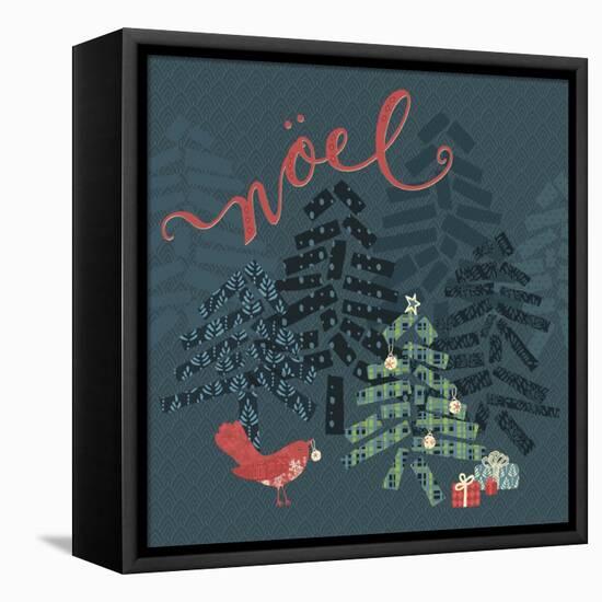 Noel Christmas Trees-Yachal Design-Framed Stretched Canvas