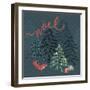 Noel Christmas Trees-Yachal Design-Framed Giclee Print