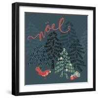 Noel Christmas Trees-Yachal Design-Framed Giclee Print