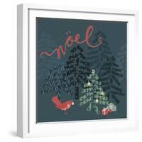 Noel Christmas Trees-Yachal Design-Framed Giclee Print