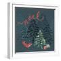 Noel Christmas Trees-Yachal Design-Framed Giclee Print