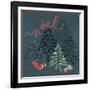 Noel Christmas Trees-Yachal Design-Framed Giclee Print