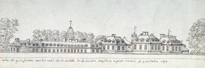 A Garden of a Town House, with Parterres and Vine Pergola, Enclosed by Buildings, C.1677-Noel Gasselin-Giclee Print