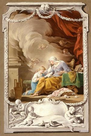 St Anne Revealing to the Virgin the Prophecy of Isaiah, c.1749
