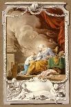 St Anne Revealing to the Virgin the Prophecy of Isaiah, c.1749-Noel Halle-Framed Giclee Print