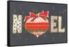 Noel, Ornament-null-Framed Stretched Canvas