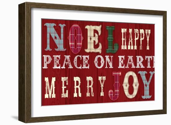 Noel Peace On Earth-Lula Bijoux-Framed Art Print