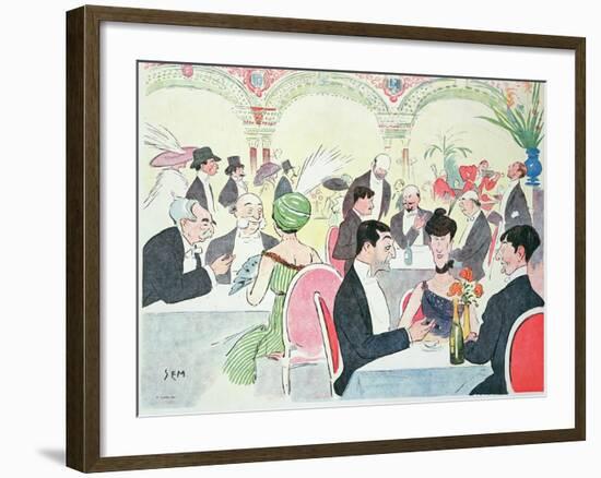 Noel Peter's Restaurant in Paris, 1914 (Colour Litho)-Sem-Framed Giclee Print