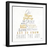 Noel Seasons Greetings-Elizabeth Medley-Framed Art Print