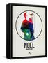 Noel Watercolor-David Brodsky-Framed Stretched Canvas