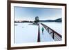 Noelle Zmuda, Winter Run At Balto Dog Park Along The Pend Oreille River Near Sandpoint, Idaho-Ben Herndon-Framed Photographic Print