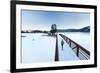 Noelle Zmuda, Winter Run At Balto Dog Park Along The Pend Oreille River Near Sandpoint, Idaho-Ben Herndon-Framed Photographic Print