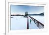 Noelle Zmuda, Winter Run At Balto Dog Park Along The Pend Oreille River Near Sandpoint, Idaho-Ben Herndon-Framed Photographic Print