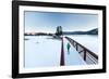 Noelle Zmuda, Winter Run At Balto Dog Park Along The Pend Oreille River Near Sandpoint, Idaho-Ben Herndon-Framed Photographic Print