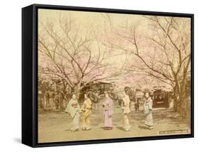 Noge Hill in Yokohama (Japan)-Felice Beato-Framed Stretched Canvas