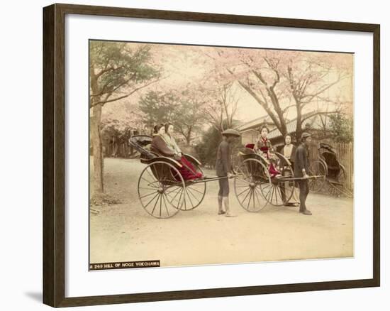 Noge Hill in Yokohama (Japan)-Felice Beato-Framed Photographic Print