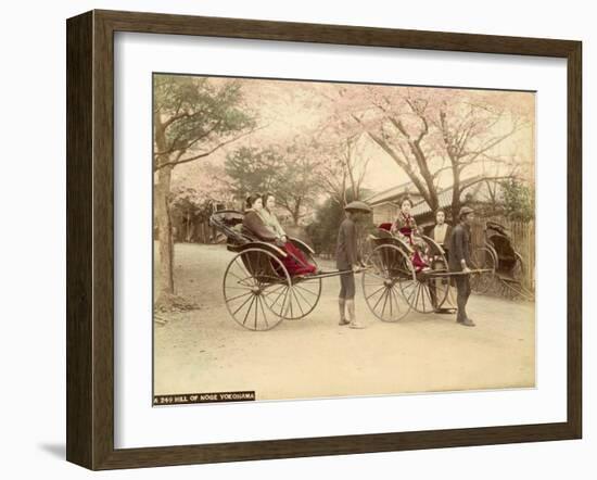 Noge Hill in Yokohama (Japan)-Felice Beato-Framed Photographic Print