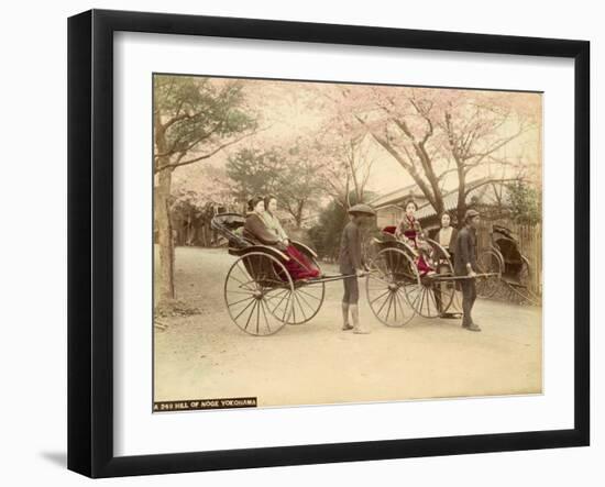 Noge Hill in Yokohama (Japan)-Felice Beato-Framed Photographic Print