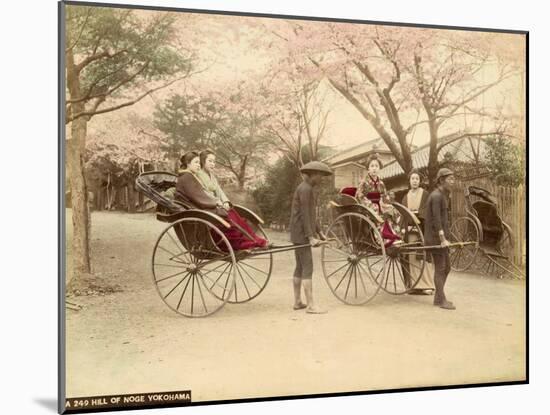 Noge Hill in Yokohama (Japan)-Felice Beato-Mounted Photographic Print