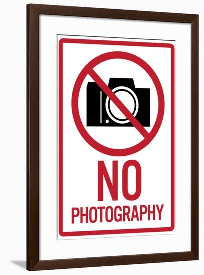 Nography Sign-null-Framed Art Print