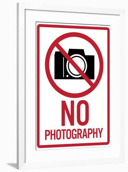 Nography Sign-null-Framed Art Print