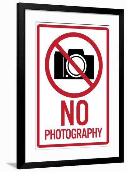 Nography Sign-null-Framed Art Print