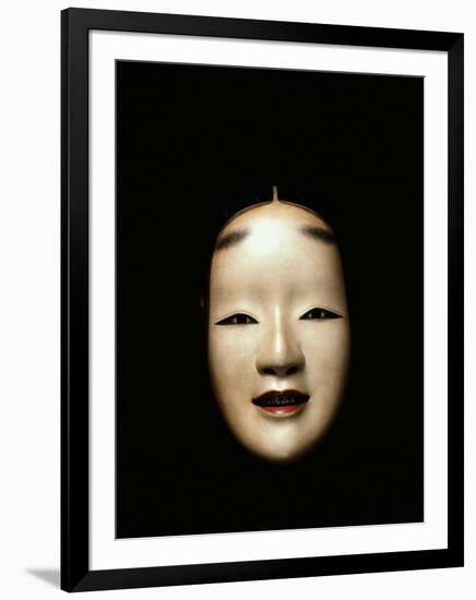 Noh Mask, Woman, Japan-null-Framed Premium Photographic Print
