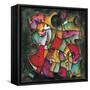 Noir Duet I-Eric Waugh-Framed Stretched Canvas