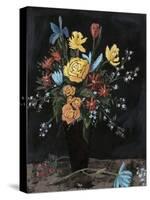 Noir Floral I-Megan Meagher-Stretched Canvas