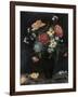 Noir Floral II-Megan Meagher-Framed Art Print