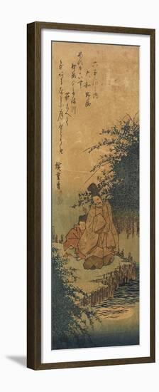 Noji in Omi Province, 1830-1844-Utagawa Hiroshige-Framed Premium Giclee Print