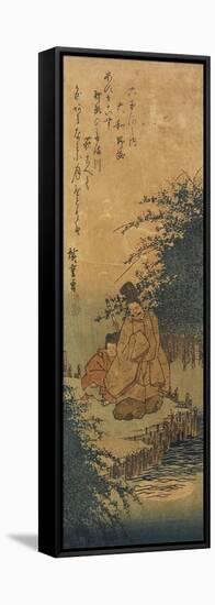 Noji in Omi Province, 1830-1844-Utagawa Hiroshige-Framed Stretched Canvas