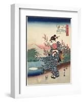 Noji in Omi Province, 1843-1847-Utagawa Hiroshige-Framed Giclee Print