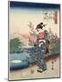 Noji in Omi Province, 1843-1847-Utagawa Hiroshige-Mounted Giclee Print
