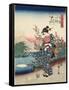 Noji in Omi Province, 1843-1847-Utagawa Hiroshige-Framed Stretched Canvas