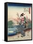 Noji in Omi Province, 1843-1847-Utagawa Hiroshige-Framed Stretched Canvas