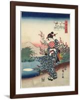 Noji in Omi Province, 1843-1847-Utagawa Hiroshige-Framed Giclee Print