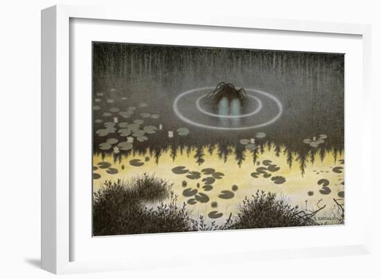 Nøkken-Theodor Kittelsen-Framed Giclee Print