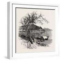 Noli, from the Coast, the Cornice Road, Liguria, Italy , 19th Century-null-Framed Giclee Print